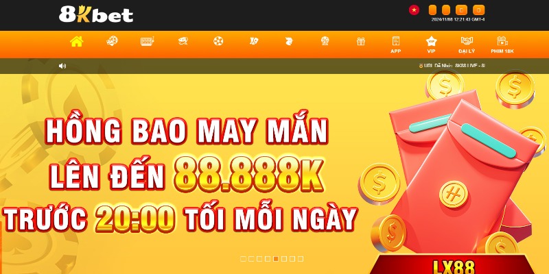 Tìm kiếm Link vào 8Kbet tại trang web thức của nhà cái 